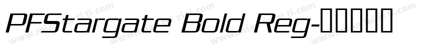 PFStargate Bold Reg字体转换